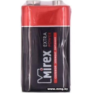 Купить Батарейка Mirex Extra Power 9V 1шт 23702-6F22-S1 (крона) в Минске, доставка по Беларуси