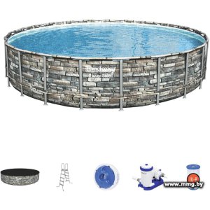 Каркасный бассейн Bestway 56889 Power Steel Камень (671x132)