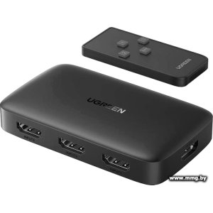 Переключатель Ugreen CM332 80125 4 x HDMI (с пультом ДУ, чер