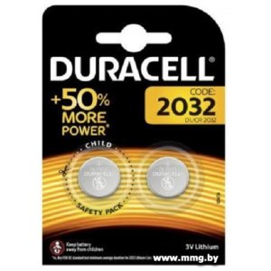 Купить Батарейка DURACELL Lithium DL2032 2BP в Минске, доставка по Беларуси