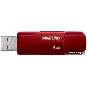 Купить 4GB SmartBuy Buy Clue (бордовый) в Минске, доставка по Беларуси