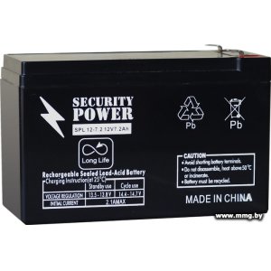 Купить Security Power SPL 12-7,2 F2 (12В/7.2 А·ч) в Минске, доставка по Беларуси
