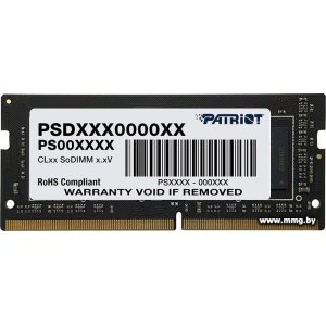 Купить SODIMM-DDR4 16GB PC4-25600 Patriot PSD416G32002S в Минске, доставка по Беларуси