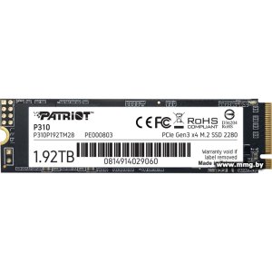 SSD 1.92TB Patriot P310 P310P192TM28