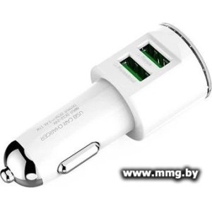 Купить Автозарядка Ldnio DL-C29 Lightning (белый) в Минске, доставка по Беларуси