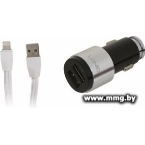 Автозарядка Ldnio DL-C403 Lightning (черный/серый)