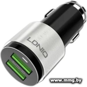 Купить Автозарядка Ldnio DL-C403 microUSB (черный/серый) в Минске, доставка по Беларуси