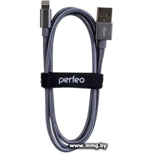 Кабель Perfeo I4305 USB Type-A - Lightning (1 м, серый)