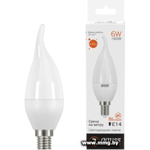 Лампа светодиодная Gauss LED Elementary Candle 6Вт E14 3000K