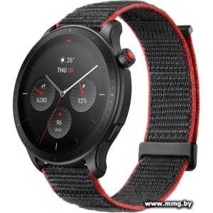 Купить Amazfit GTR 4 (серый, с черным нейлоновым ремешком) в Минске, доставка по Беларуси