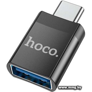 Адаптер Hoco UA17 Type-C(m) - USB Type-A(f) (черный)