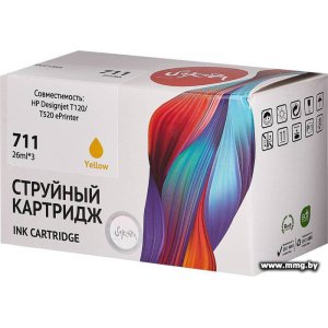Картридж Sakura Printing SICZ136A (аналог HP 711 Yellow)