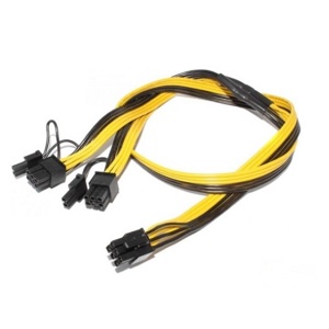 Кабель ITZR 6pin to 6+2pin GPU х 2