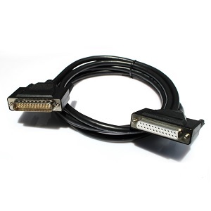 Кабель LPT DB25f-DB25m 1.5m (диаметр 7.3мм)