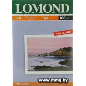 Фотобумага Lomond Матовая А3 170 г/кв.м. 100 листов (0102012