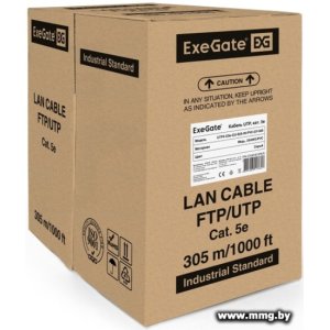 Купить Кабель ExeGate UTP4-C5e-CU-S25-IN-PVC-GY-305 EX281815RUS в Минске, доставка по Беларуси