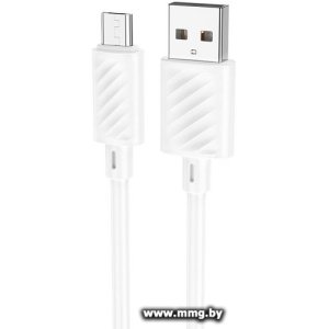 Купить Кабель Hoco X88 microUSB (1 м, белый) в Минске, доставка по Беларуси