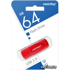 Купить 64GB SmartBuy Scout (красный) в Минске, доставка по Беларуси