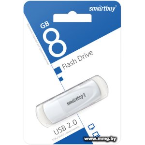 Купить 8GB SmartBuy Scout (белый) (SB008GB2SCW) в Минске, доставка по Беларуси