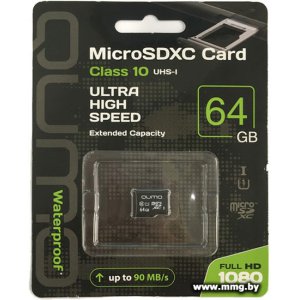 Купить QUMO 64GB microSDXC QM64GMICSDXC10U1NA в Минске, доставка по Беларуси
