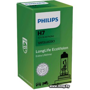 Купить Philips H7 LongLife EcoVision 1шт [12972LLECOC1] в Минске, доставка по Беларуси