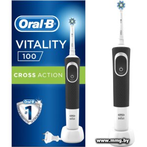 Купить Oral-B Vitality 100 Cross Action D100.413.1 (черный) в Минске, доставка по Беларуси