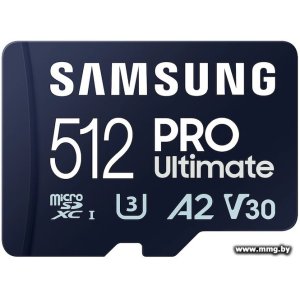 Купить Samsung 512Gb microSDXC PRO Ultimate MB-MY512SA в Минске, доставка по Беларуси