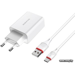 Зарядное устройство Borofone BA21A USB Type-C (белый)