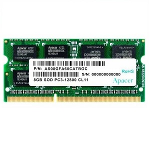 SODIMM-DDR3 8GB PC-12800 Apacer AS08GFA60CATBGC