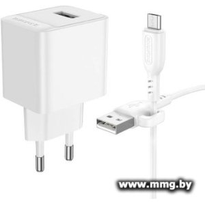 Зарядное устройство Borofone BAS11A microUSB (белый)