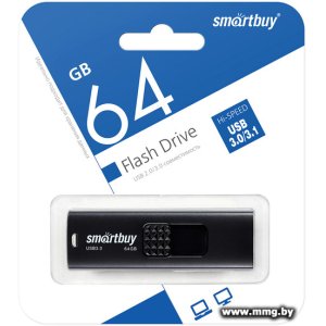 Купить 64GB SmartBuy Fashion SB064GB3FSK (чёрный) в Минске, доставка по Беларуси