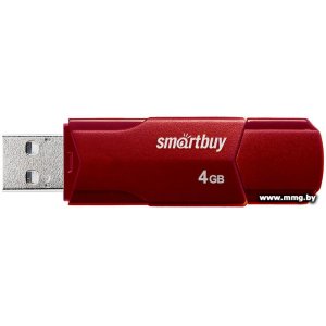 Купить 4GB SmartBuy Clue (бордовый) в Минске, доставка по Беларуси