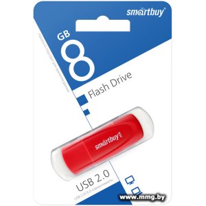 Купить 8GB SmartBuy Scout (красный) (SB008GB2SCR) в Минске, доставка по Беларуси
