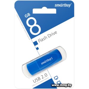 Купить 8GB SmartBuy Scout (синий) (SB008GB2SCB) в Минске, доставка по Беларуси