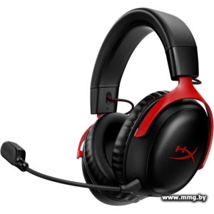 Купить HyperX Cloud III Wireless (черный/красный) 77Z46AA в Минске, доставка по Беларуси