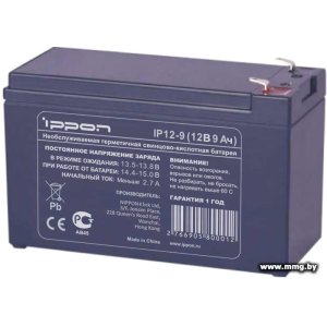 Купить IPPON IP12-9 (12В/8.5 А·ч) в Минске, доставка по Беларуси