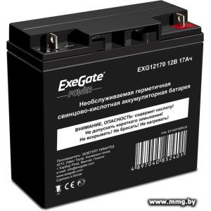 Купить ExeGate Power EXG 12170 (12В/17 А·ч) [EP160756RUS] в Минске, доставка по Беларуси