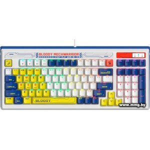 Купить A4Tech Bloody B950 (белый/синий, Light Strike Libra Brown) в Минске, доставка по Беларуси