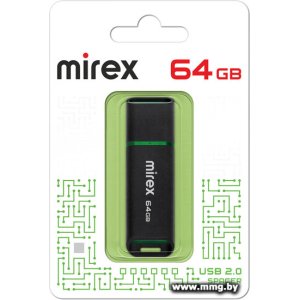 Купить 64GB Mirex SPACER BLACK 13600-FMUSBK64 в Минске, доставка по Беларуси