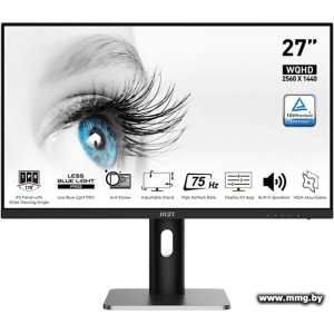 Купить MSI Pro MP273QP (9S6-3PB69H-043) в Минске, доставка по Беларуси