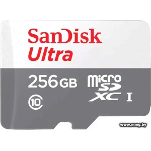 Купить SanDisk 256Gb microSDXC Ultra SDSQUNR-256G-GN3MN в Минске, доставка по Беларуси