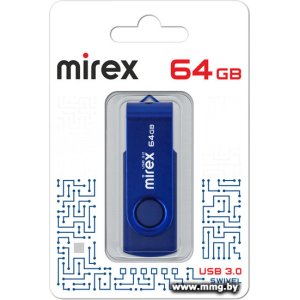 64GB Mirex Color Blade Swivel 13600-FM3BSL64 синий