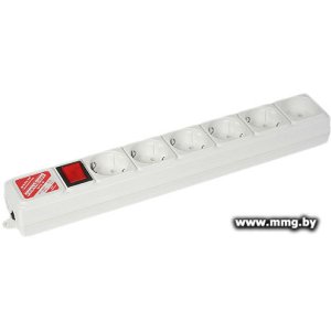 Купить Power Cube 6 розеток, серый, 5 м (SPG(5+1)-B-15) в Минске, доставка по Беларуси