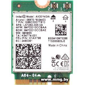 Купить Беспроводной адаптер Intel AX201NGWGNVW в Минске, доставка по Беларуси