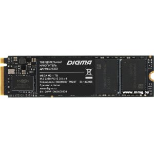 Купить SSD 1TB Digma Mega M2 DGSM3001TM23T в Минске, доставка по Беларуси