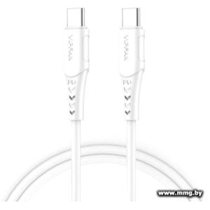 Кабель Vipfan P05 USB Type-C- USB Type-C (1 м, белый)