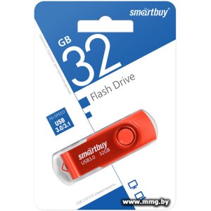 Купить 32GB SmartBuy Twist (красный) (SB032GB3TWR) в Минске, доставка по Беларуси