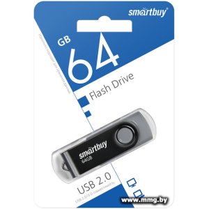 Купить 64GB SmartBuy Twist (черный) (SB064GB2TWK) в Минске, доставка по Беларуси