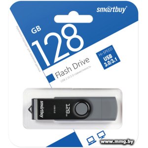 Купить 128GB SmartBuy Twist Dual (черный) (SB128GB3DUOTWK) в Минске, доставка по Беларуси