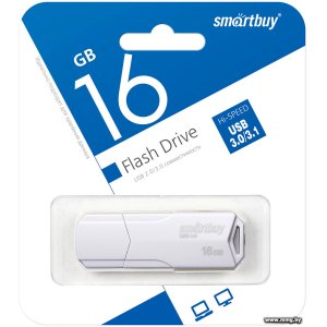 Купить 16GB SmartBuy Clue (белый) (SB16GBCLU-W3) в Минске, доставка по Беларуси